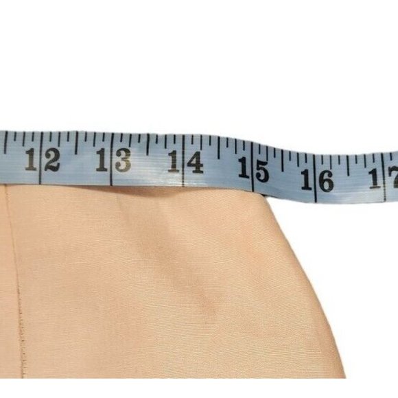 Vtg Oscar de la Renta Skirt Sz 8 Blazer Sz 6 Pale Pink Silk Linen Skirt Suit - Picture 11 of 15